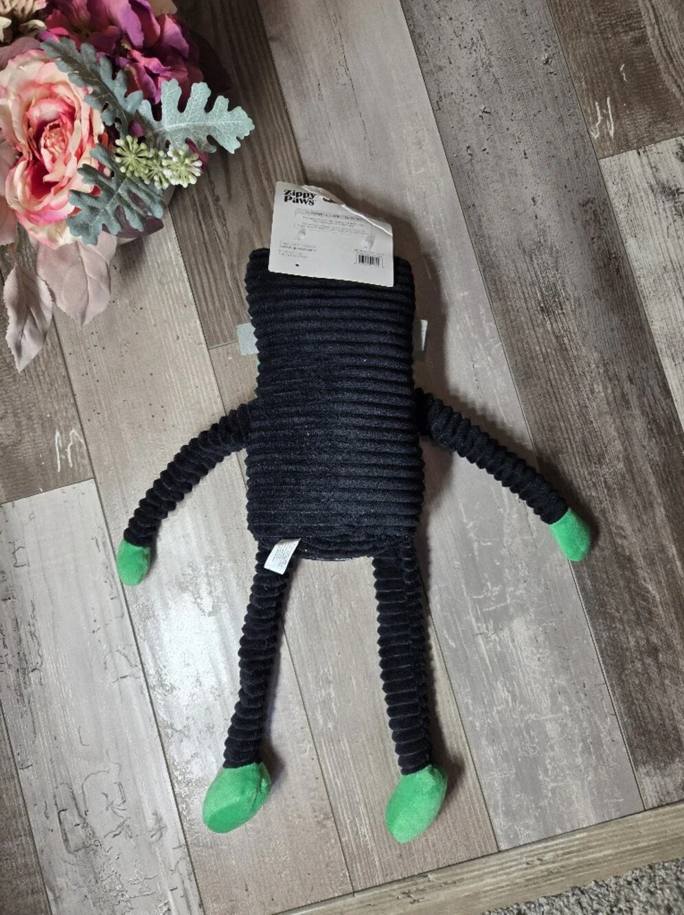 NWT ZippyPaws Frankenstein Plush Dog Toy – Green & Black – Halloween